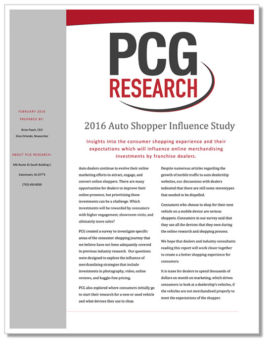 2016 Auto Shopper Influence Study